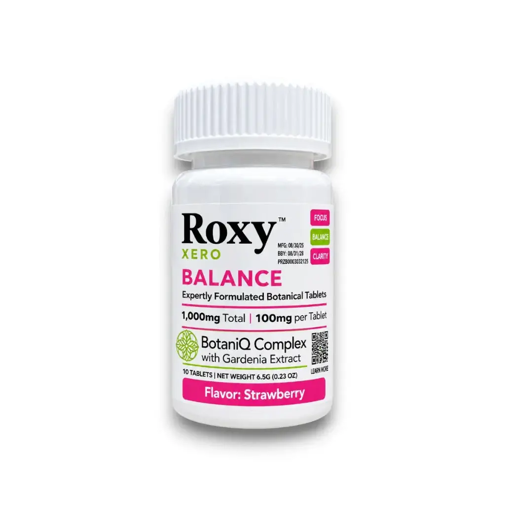 Roxy Xero Uriq Complex Chewable Tablets Strawberry 100mg Display Box