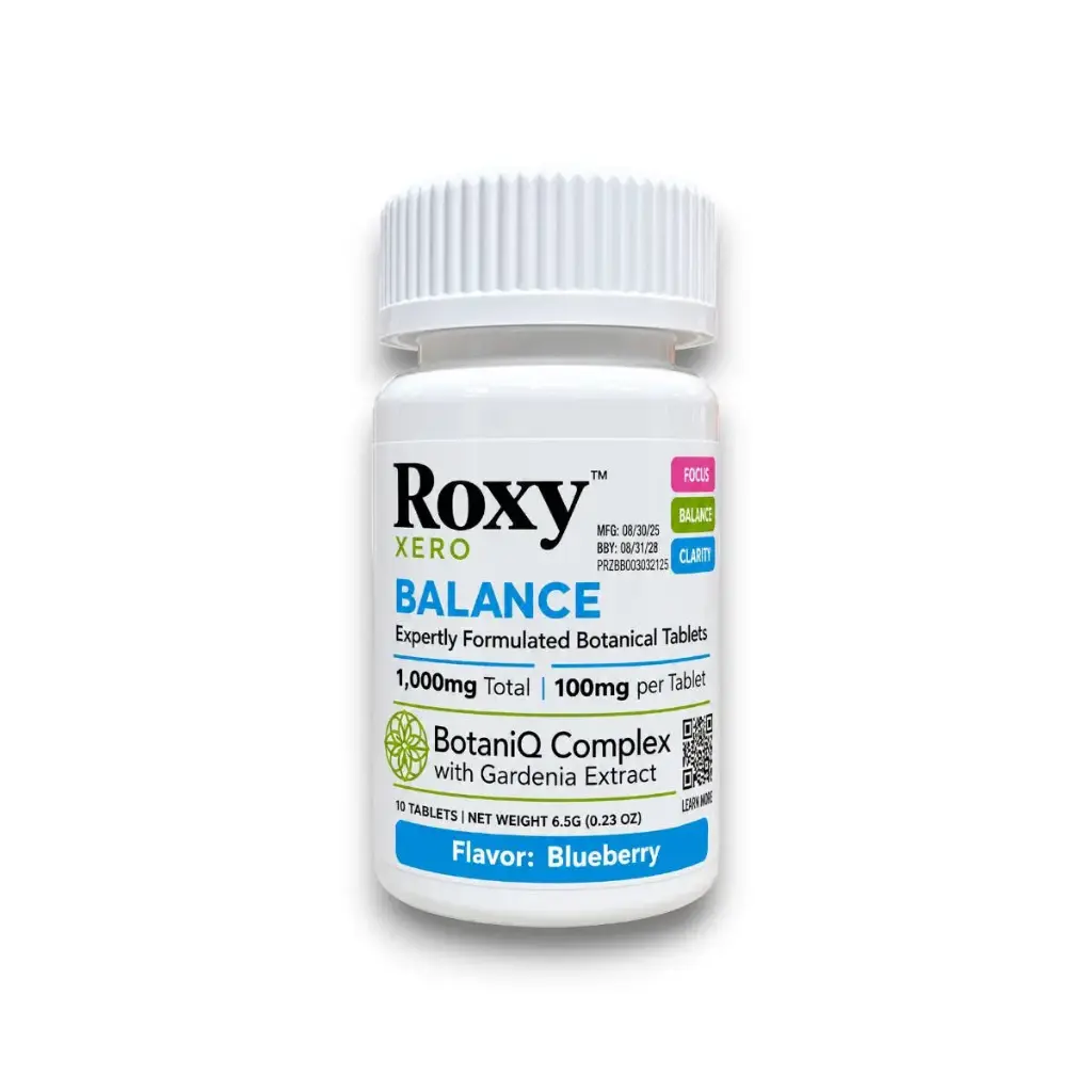 Roxy Xero Uriq Complex Chewable Tablets Blueberry 100mg Display Box