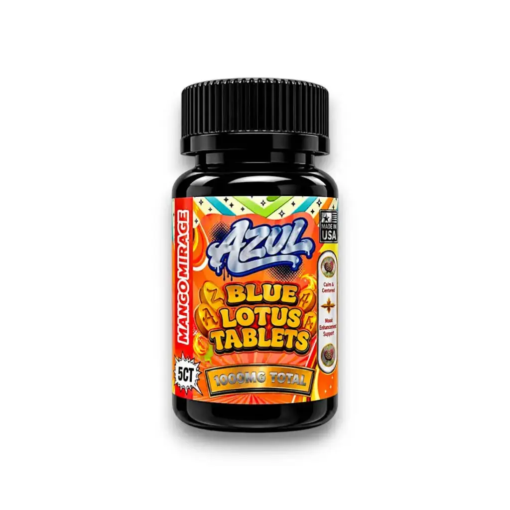 Azul Blue Lotus Chewable Tablets Mango Mirage 200mg Display Box of 6