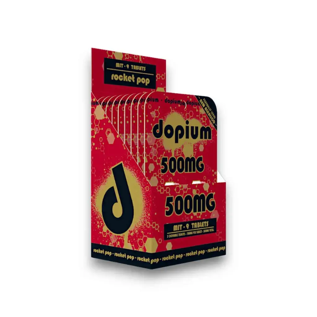 Dopium MIT 9 Chewable Tablet Rocket Pop 100mg Display Box