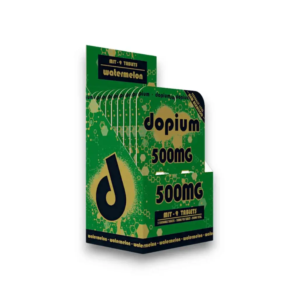 Dopium MIT 9 Chewable Tablet Watermelon 100mg Display Box 