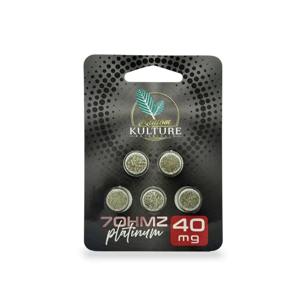 Kratom Kulture 7Ohms Platinum Tablets 40mg Display Box