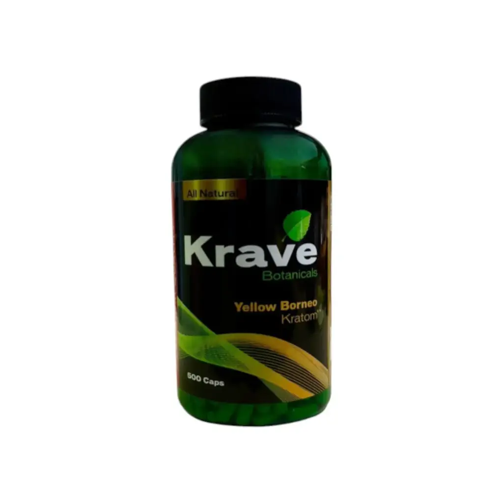 Krave Kratom Capsules Yellow Borneo