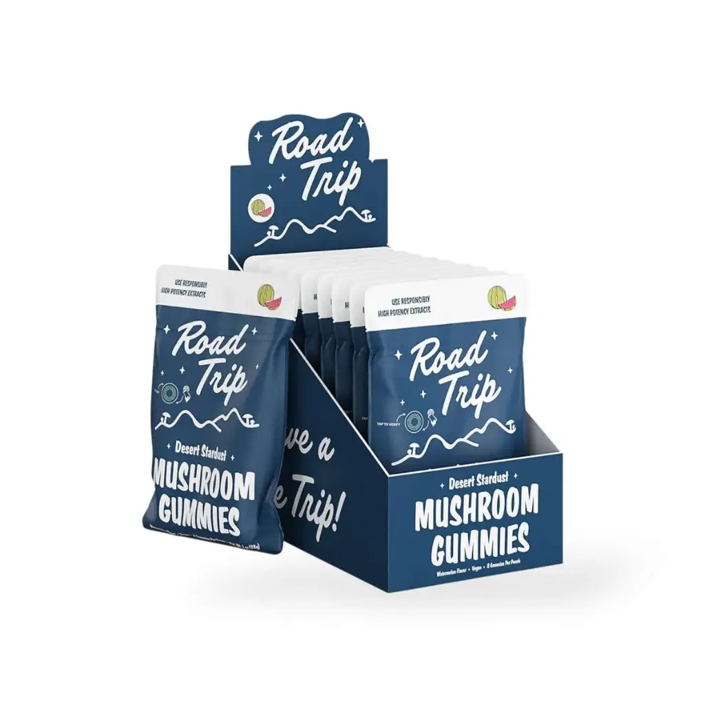 Road Trip Desert Stardust Mushroom Gummies Watermelon Display Box of 10