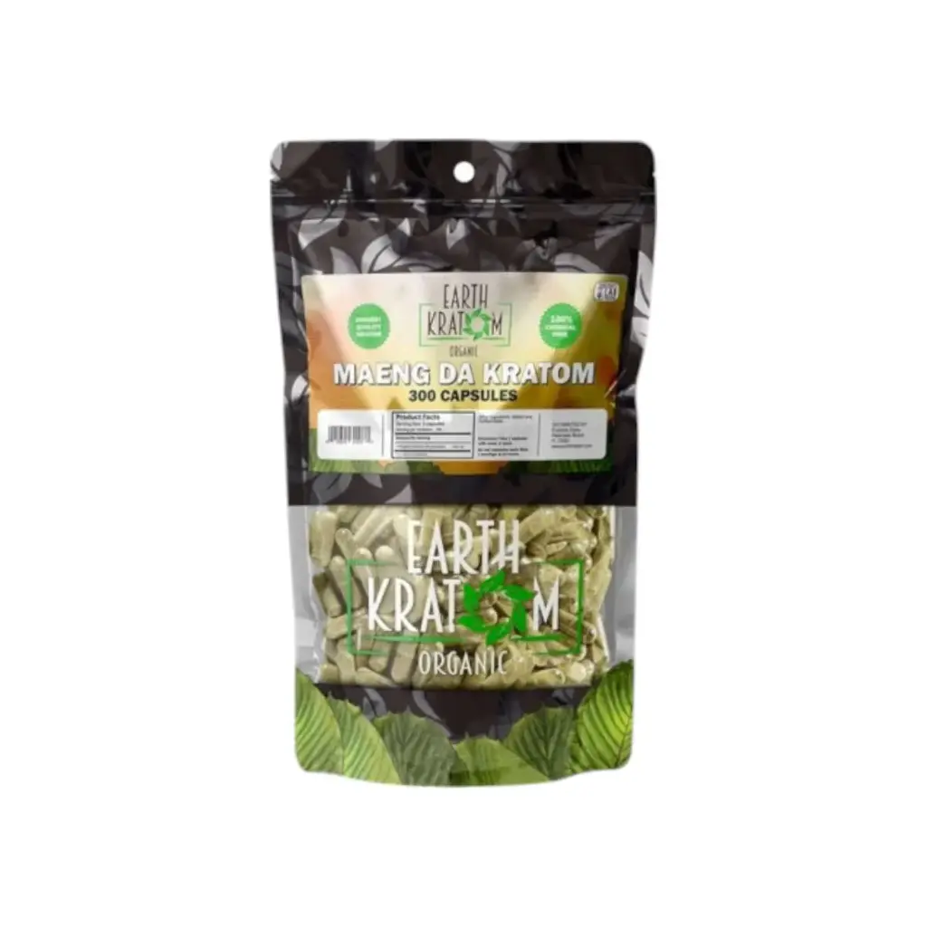 Earth Kratom Green Maeng Da Capsules