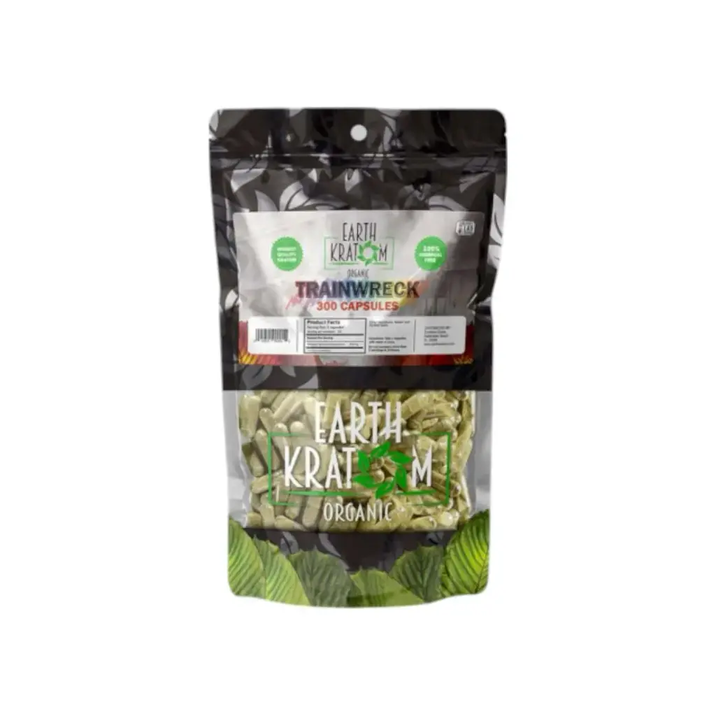 Earth Kratom Trainwreck Capsules