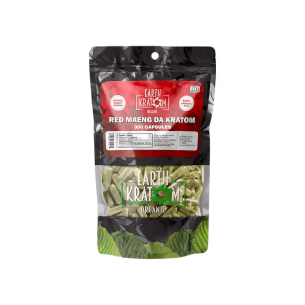 Earth Kratom Red Maeng Da Capsules
