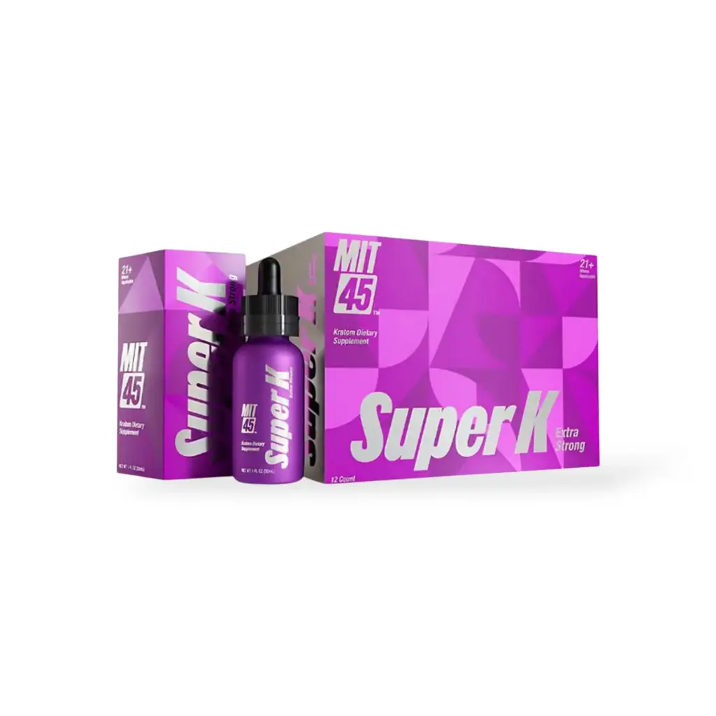 Mit 45 Super K Extra Strong Liquid Kratom Extract Display Box of 12