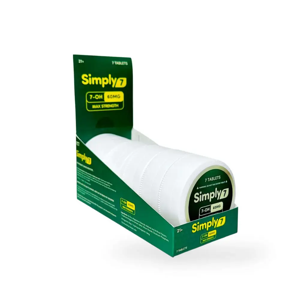 Simply7 7-OH Max Strength Tablet Lemon Mint 60mg Box
