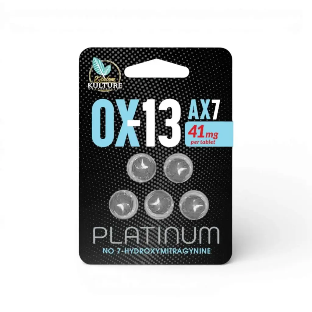 Kratom Kulture OX-13 AX7 Platinum 41mg Box