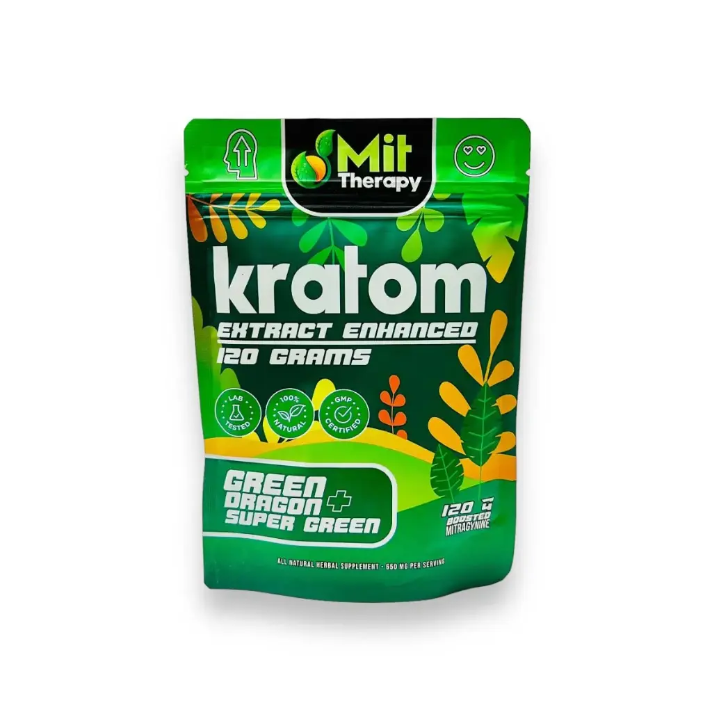 Mit Therapy Kratom Extract Powder Green Dragon +Super Green