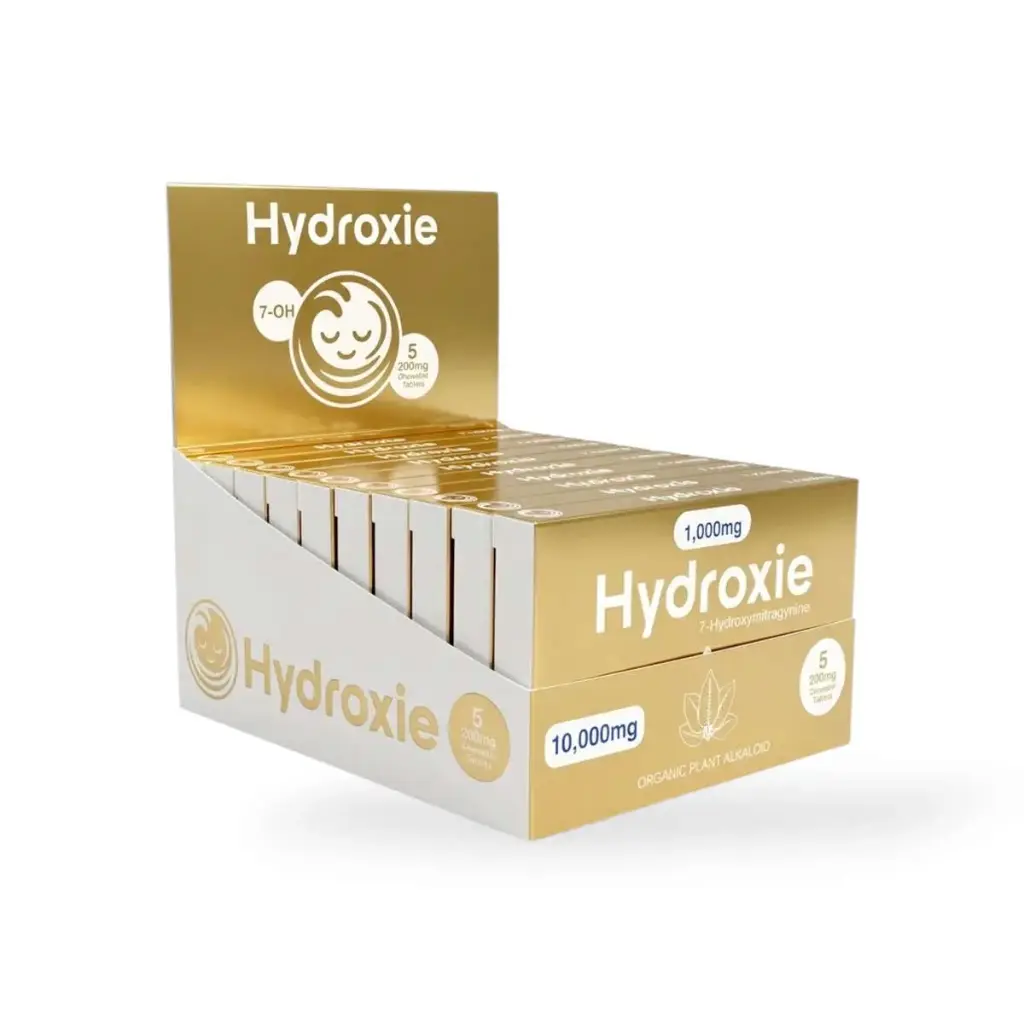 Hydroxie 7-Hydroxymitragynine Organic 200mg Chewable Tablets Display Box of 10