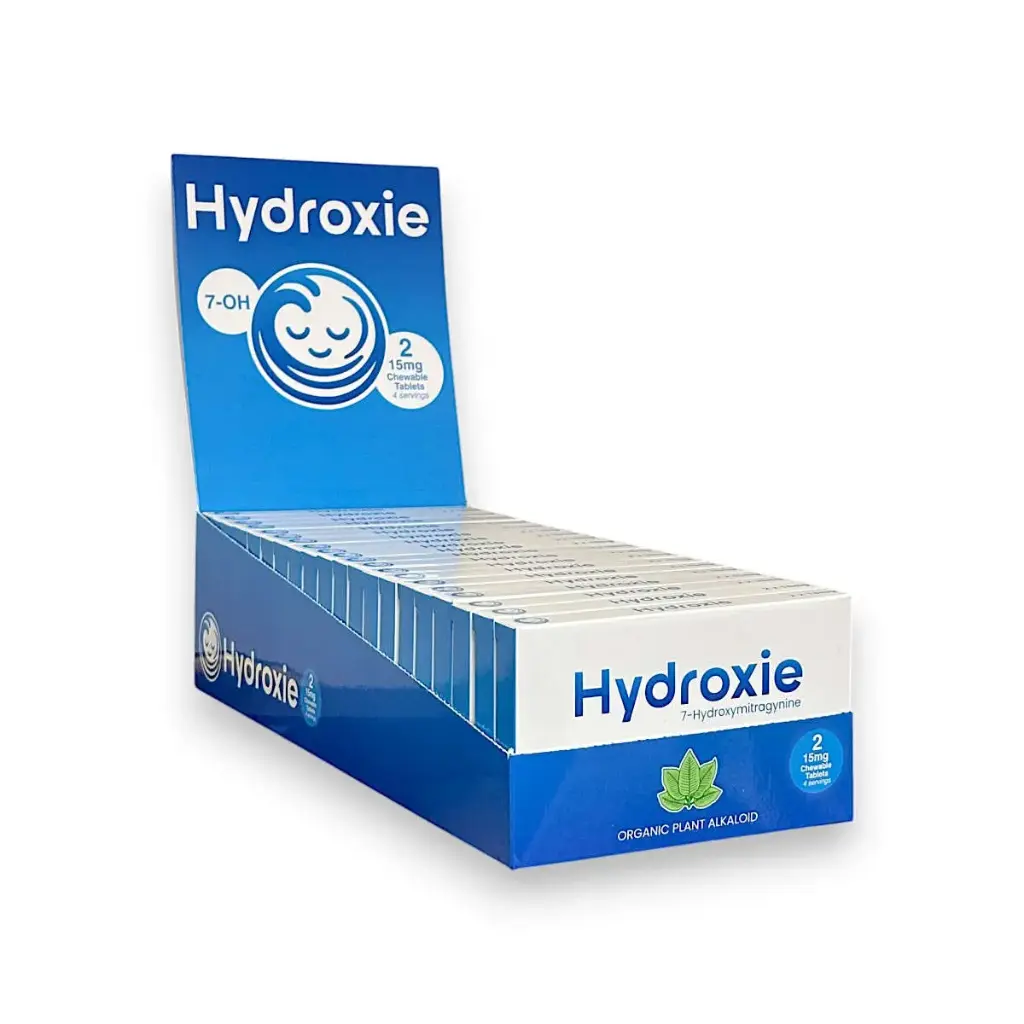 Hydroxie Kratom Extract 7-OH Chewable Tablets 15mg Display Box