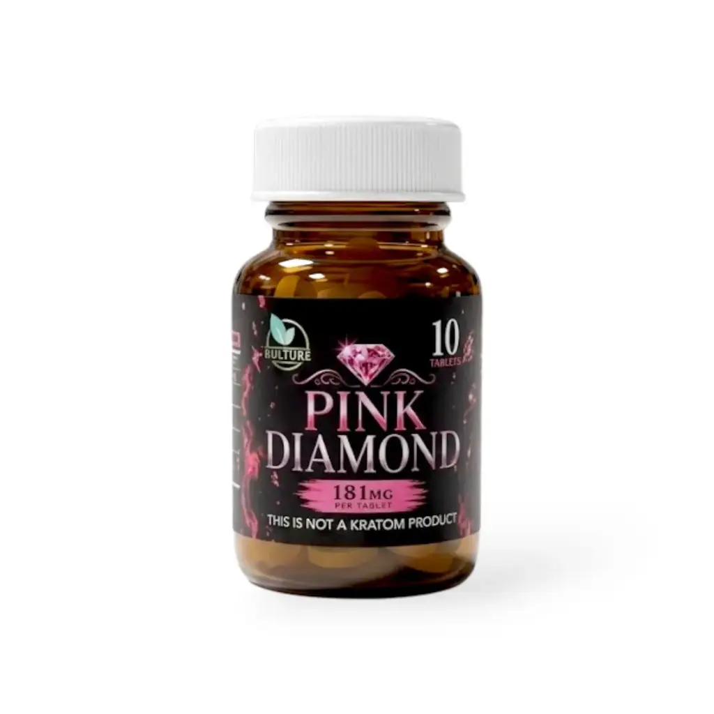 Kratom Kulture Pink Diamond Chewable Tablet 181mg Display Box