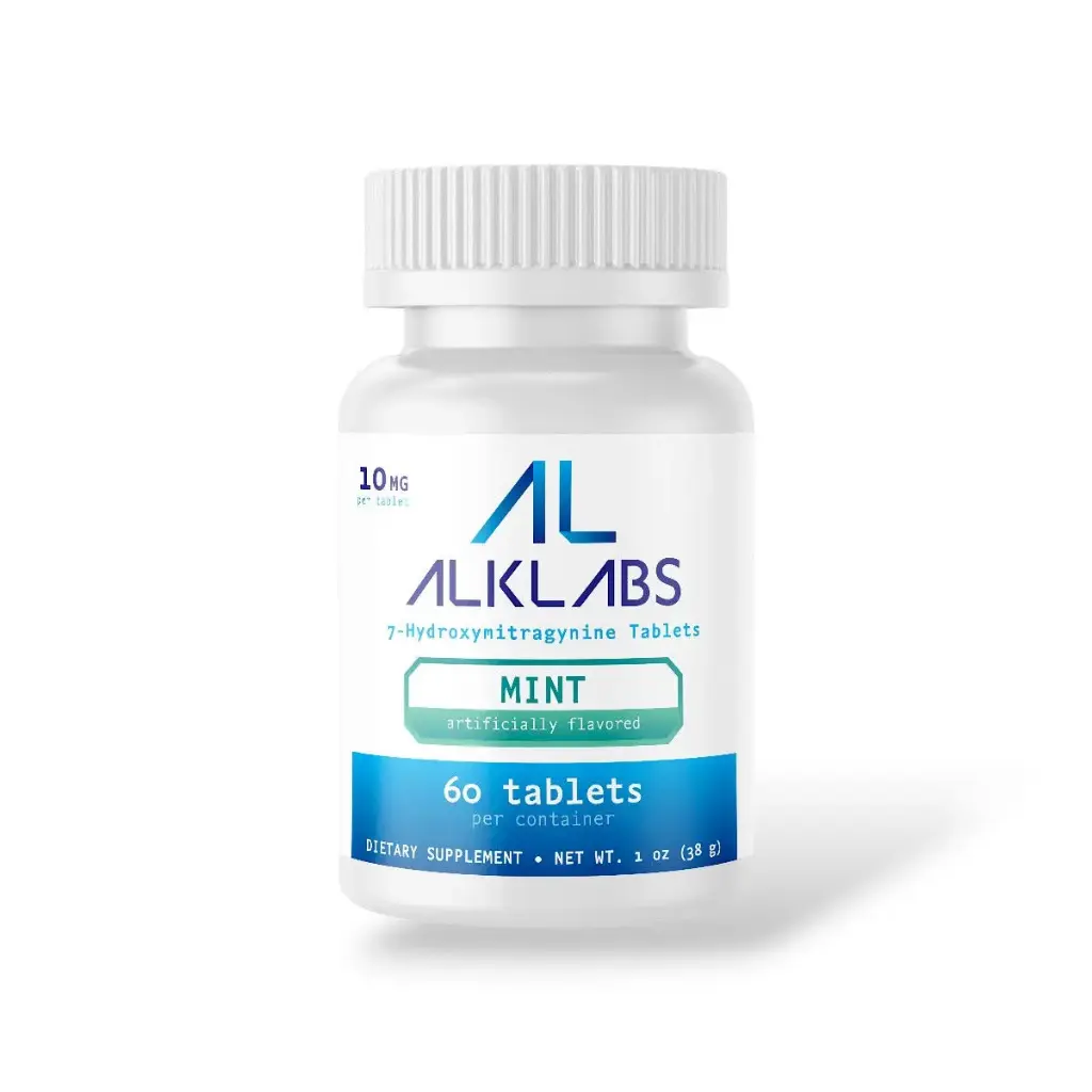 AlkLabs 7- Hydroxymitragynine Mint 10mg Tablet Display Box 