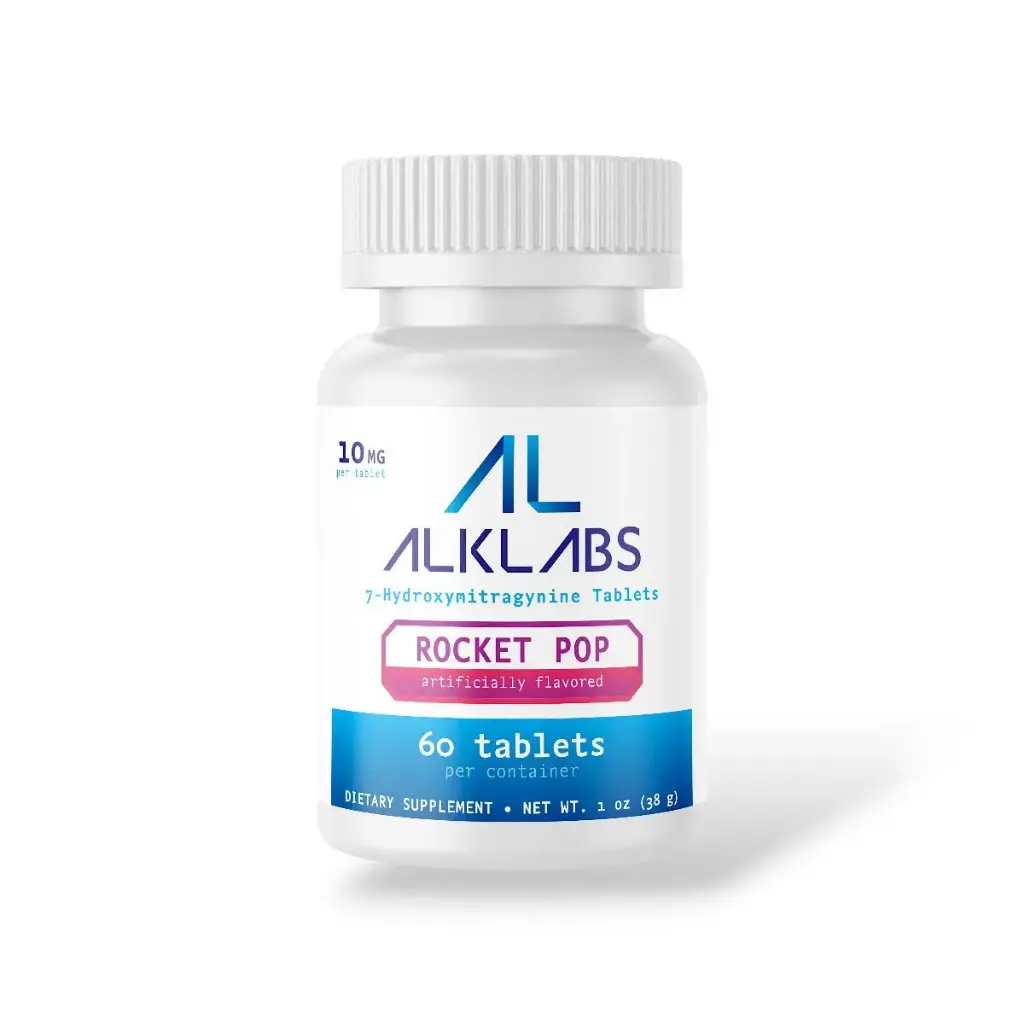AlkLabs 7- Hydroxymitragynine Rocket Pop 10mg Tablet Display Box 