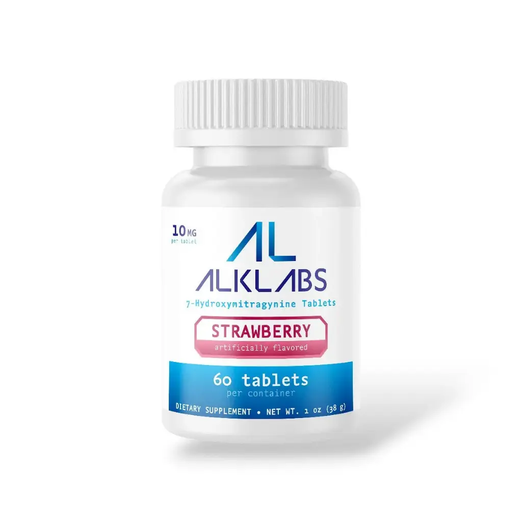 AlkLabs 7- Hydroxymitragynine Strawberry 10mg Tablet Display Box