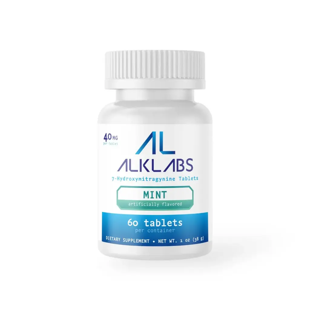 AlkLabs 7- Hydroxymitragynine Mint 40mg Tablet Display Box