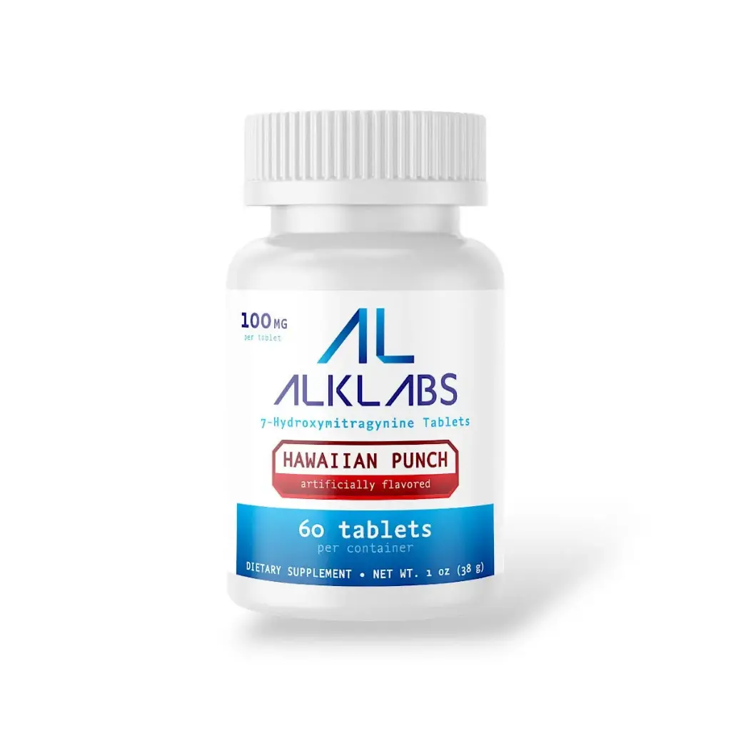 AlkLabs 7- Hydroxymitragynine Hawaiian Punch 100mg Tablet Display Box