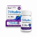 Real Botanicals 7- Hydro 7-OH Chewable Tablet Blue Razz 100mg Display Box