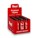 Real Botanicals Kratom + Kava Shot 2oz Display Box of 12